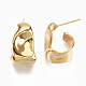 Brass Half Hoop Earrings KK-S356-149G-NF-4