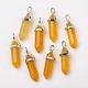 Natural Agate Double Terminated Pointed Pendants G-F295-05F-1
