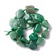 Natürlichen grünen Aventurin Perlen Stränge G-B024-10-2