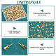 UNICRAFTALE 50pcs Golden Stainless Steel Screw Eye Pins with Pinch Bails Metal Screw Eye Peg Bails Pendants Eye Pin Eyelet for Half Drilled Beads Charm Cork Top Bottles DIY Jewelry Making STAS-UN0052-87A-5