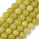 Natürliche Zitronen Jade Perlen Stränge G-G0003-C02-A-1