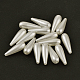 Cuentas de perlas de imitación de plástico abs cuentas de lágrima X-MACR-G004-11-2