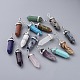 Natural & Synthetic Mixed Stone Pointed Pendants G-F061-M-1