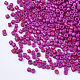 ベーキングペイントシリンダーシードビーズ  均一サイズ  赤ミディアム紫  1.5~2x1~2mm  穴：0.8mm  約4000個/袋  約50 G /袋 SEED-Q036-02A-D10-3