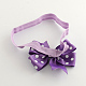 Cloth Polka Dot Bowknot Elastic Baby Headbands Hair Accessories OHAR-Q002-20-4