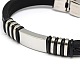 Unisex Casual Style Leather Cord Bracelets BJEW-L373-02P-2