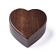 Портативные деревянные коробки для колец из орехового дерева OBOX-WH0004-12A-1