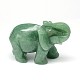 Natural Green Aventurine 3D Elephant Home Display Decorations G-A137-B03-11-1