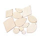 Unfinished Blank Wooden Earring  Pendants WOOD-WH0100-28-1