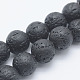 Fili di perle di roccia lavica sintetica X-G-F549-8mm-B10-1