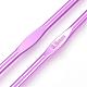 アルミかぎ針編みのフック  暗紫色  ピン：5.5mm  148x5.5mm TOOL-R058-08A-2