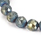Électroplater des perles de cristal de quartz de géode druzy naturelles G-I250-05A-4