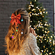 クリスマスのひげつまらない飾り  プラスチック製の爪クリップが付いたサンタクロースのひげベル  男性のひげの休日の装飾  ミックスカラー  43mm  6個/セット PHAR-AB00001-6