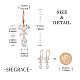 Серьги с подвесками Shegrace из латуни JE805A-4