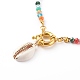 Ожерелья с подвесками из натуральных ракушек каури NJEW-JN03440-2