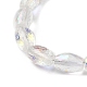 Transparent Electroplate Glass Beads Strands EGLA-I017-01-AB01-3