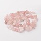 Pepitas de cuarzo natural rosa hebras de perlas G-M341-44-2