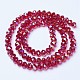 Electroplate Glass Beads Strands EGLA-A034-T1mm-B07-2