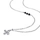 Tinysand happy knot 925 collane con ciondolo in argento sterling con zirconi cubici TS-N315-S-3