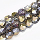 Electroplate Glass Beads Strands X-EGLA-S176-04-C01-1