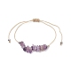 Ensemble de bracelets de perles tressées en perles mélangées naturelles et synthétiques de style 12pcs 12 pour femmes BJEW-JB09333-3