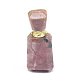 Pendentifs de bouteille de parfum ouvrants en rhodonite naturelle à facettes G-E556-04L-2