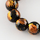 Chapelets de perles en verre peint DGLA-R040-6mm-03-1