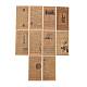 スクラップブッククラフト紙パッド  DIYアルバムスクラップブック用  グリーティングカード  背景紙  装飾的な日記  ペルー  16x8.4cm  60個/袋 X-DIY-H129-B05-1