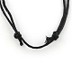 Algodón encerado el collar del cordón X-NJEW-R186-03-2