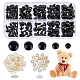 Superfindings 100 pieza de 5 tamaños de ojos de seguridad de plástico con arandelas DIY-WH0297-07A-1