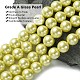 Eco-Friendly Glass Pearl Beads Strands HY-A008-12mm-RB012-3