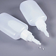 プラスチック接着剤ボトルセット  ボトルキャップスルーホール  透明な漏斗ホッパー付き  ホワイト  13.1cm  容量：50g  10個/セット DIY-BC0002-42-6