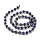 Chapelets de perles en lapis-lazuli naturel G-P463-25-3