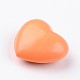 No Hole Spray Painted Brass Heart Chime Beads KK-M175-08-2