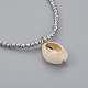 (vente d'usine de fêtes de bijoux) colliers pendentifs en coquille de cauri NJEW-JN02292-3
