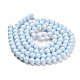 Chapelets de perles en verre peintes DGLA-S071-8mm-B15-3