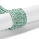 Fili di perle di quarzo smeraldo naturale G-P514-A01-01-1
