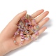 Cuisson peints en verre craquelé brins de perles G-YWC0001-01-4