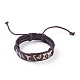 Bracelets réglables de cordon en cuir BJEW-P252-A01-1
