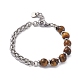 Rundes Perlenarmband aus gemischten Edelsteinen für Mädchen und Frauen BJEW-F418-03-2
