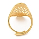 Verstellbare Ringe aus hellgoldenem Messing für Damen RJEW-A022-01B-2
