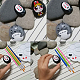Gorgecraft 39pcs herramientas de puntos de mandala giro acrílico kit de punteado de arte de uñas de doble cabeza herramienta de esculpir pinceles de arte pluma herramienta de arcilla polimérica plantilla de dibujo para pintar rocas dibujo para colorear dibujo DIY-CP0001-25-6