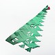飾りをぶら下げパーティプラスチック  クリスマスツリー  グリーン  42x40cm X-AJEW-J029-11-2