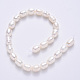 Fili di perle di perle d'acqua dolce coltivate naturali PEAR-N012-06D-3