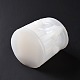 シリコーンローマンピラーキャンドルホルダー金型  樹脂石膏セメント鋳型  ホワイト  87x84mm DIY-A040-02-4