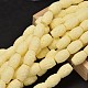 Dyed Carved Column Synthetic Coral Beads Strands CORA-O003-A-15-1