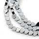 Grade A Electroplate Non-magnetic Synthetic Hematite Heart Beads Strands G-O002-02A-2