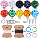 SUNNYCLUE 1 Box 1000+ pcs Bead Pets Kit for Kids Toy Arts and Crafts for Kids Include Keychain & Lanyard - Makes 10 Bead Pets DIY-SC0002-38-2