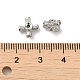 Perles de placage en laiton avec zircone cubique de micro pave KK-F863-11P-3