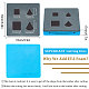 SUPERDANT Leather Earrings Cutting Dies 2 Sizes Fan-Shaped and Square Faux Leather Earring Wooden Die Cutting Mold for Dangle Earring Making Women GITS Art Crafts DIY Supplies DIY-SD0001-68D-2